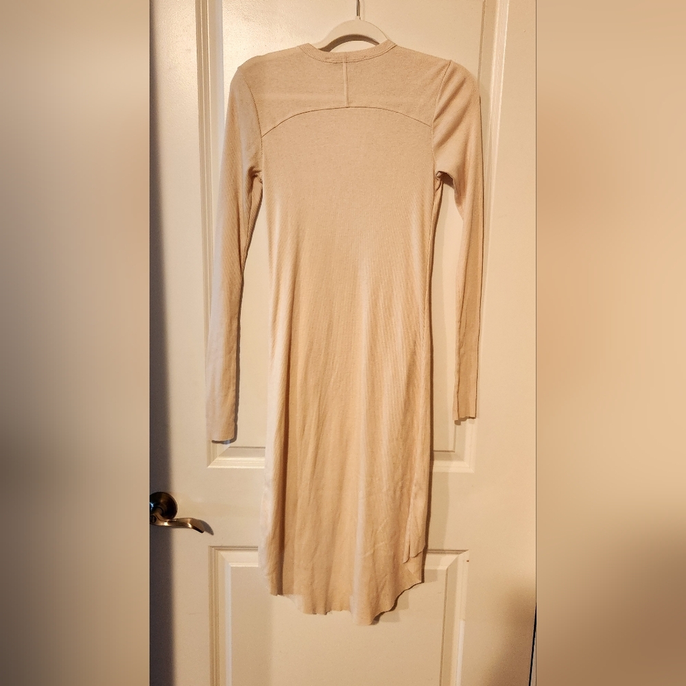 Free People Beach Bonita Ribbed Cream Cardigan Dress‎ Cover Up - Picture 4 of 6